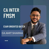 CA Inter FMSM | Exam-Oriented Batch by CA Amit Sharma | For Jan 26 & Onwards Exams